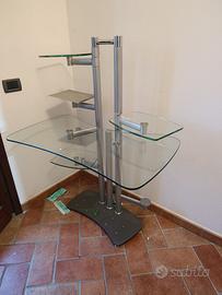Scrivania in vetro