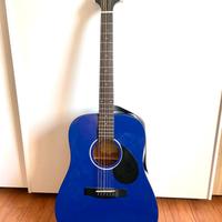 Chitarra acustica Greg Bennett blu vintage