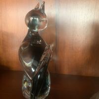 Gatto in vetro di murano