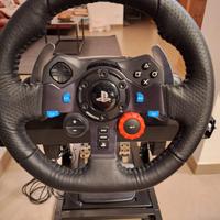 Volante, pedaliera e telaio logitech per play4/3