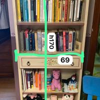 Libreria in legno massello