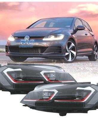 FARI VOLKSWAGEN VW GOLF 7.5 17-19 LED DINAMICI LOO