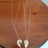 Collane, anelli cuori spezzati friend