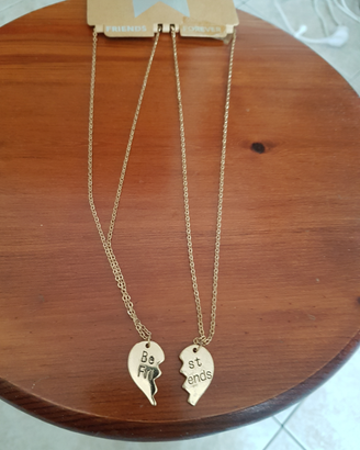 Collane, anelli cuori spezzati friend