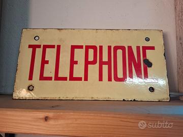 Insegna smaltata francese vintage