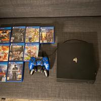 Playstation 4 Pro 2 Joystick Originali + 9 Giochi