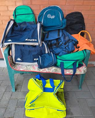 lotto zaini, borsoni, borse 
