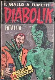 diabolik n°327 prima ristampa del 1991 con adesivi