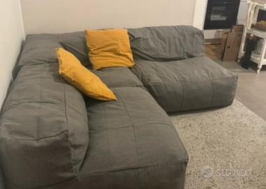 Divano angolare grigio interno/esterno