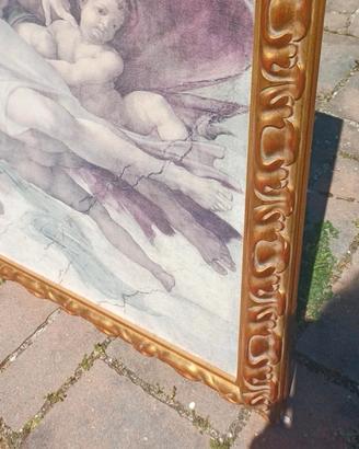 Quadro su tela e tavola legno