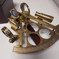 Sestante nautico Stanley London 1939 in ottone