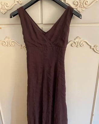 Penny BLACK vestito marrone tulle