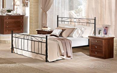 Letto matrimoniale in ferro battuto Tevere
