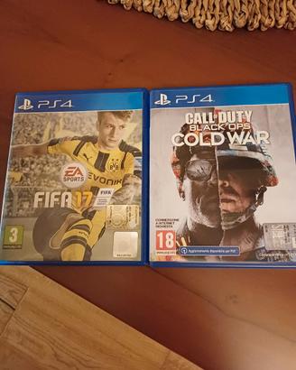 gioco FIFA 17   e  CALL DUTY BLACK OB COLD WAR