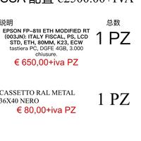 Cassa fiscale con cassetto