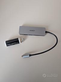 adattatore usb-c aukey 