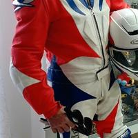 Tuta moto divisibile con accessori 