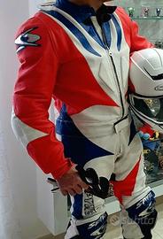 Tuta moto divisibile con accessori 