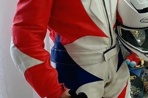 Tuta moto divisibile con accessori 