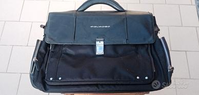 Borsa in Pelle  Piquadro 45x35 cm, Nero