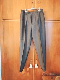 Elegante pantalone uomo,lana/mohair, tg 46,grigio