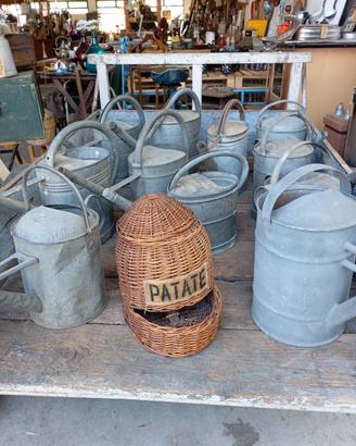 Contenitore in vimini Shabby per alimenti cm 38h