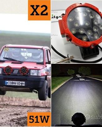 2 FARI LED OFF-ROAD per FIAT FUORISTRADA SUV