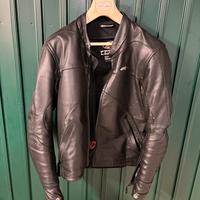 Giubbotto pelle, uomo, moto