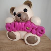 Coppia Teddy dipinti a mano 