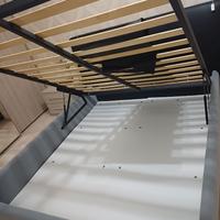 Letto contenitore in ecopelle