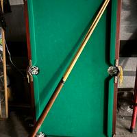 Mini biliardo da tavola con supporti  e 2 stecche