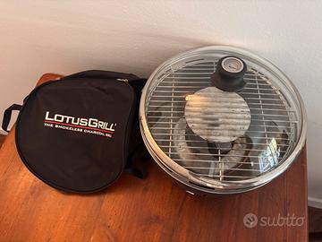 Lotus Grill con coperchio in vetro