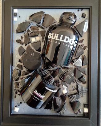 Quadro Vintage Con Bottiglia di Gin