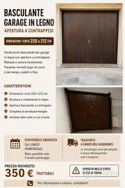 Porta baculante per garage