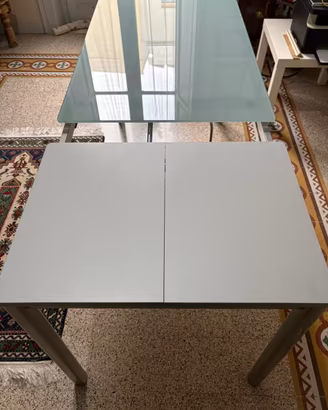 Tavolo calligaris vetro e metallo