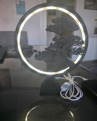 lampada duble face con albero o senza
