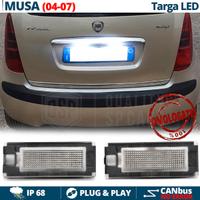 Luci TARGA LED PER Lancia Musa Placchette CANbus