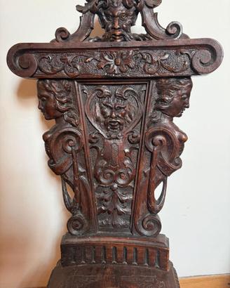 Sedie noce intarsiate XIII secolo