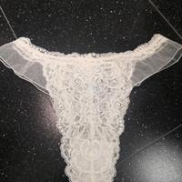 Mutandina in pizzo e organza