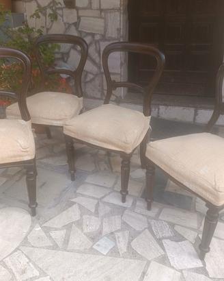 quattro sedie stile inglese 