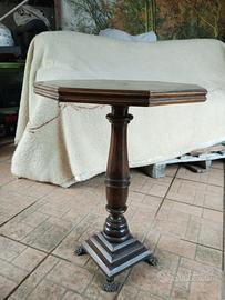 Tavolino legno ottagonale