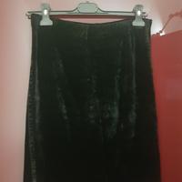 gonna in velluto nero 
