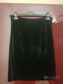 gonna in velluto nero 