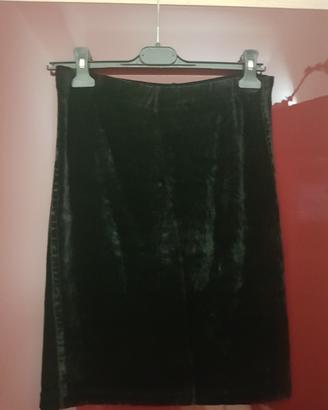 gonna in velluto nero 
