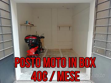 Posto moto in box chiuso