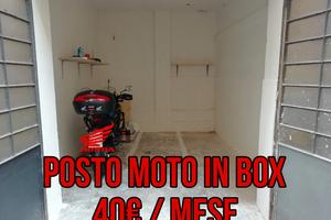 Posto moto in box chiuso