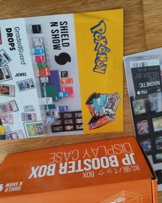 2 Display Acrilici Magnetici Booster Box (Nuovi) +
