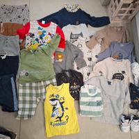 Lotto vestiti bimbo 12 mesi + scarpe – 30€