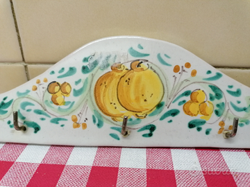 Appendino con 3 ganci e disegno limoni