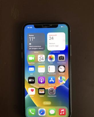 IPhone X 64 Gb con caricatore, difettoso